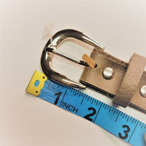 WOMENS Beige Studded Long Belt - Picture 10 of 15